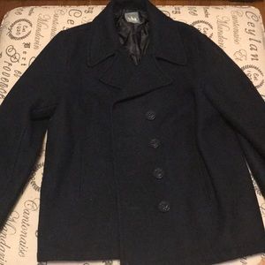 Spiewak navy pea coat